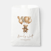Sachets En Papier On Peut Attendre Le Baby shower De L'Ours Teddy Bo (Devant)