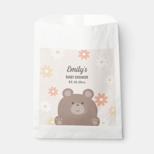 Sachets En Papier On Peut Attendre Les Filles Baby showers De Fille (Devant)