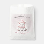 Sachets En Papier On Peut Attendre Rapidement Baby shower Ours Favor (Devant)