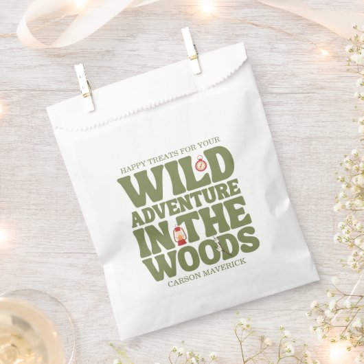 Sachets En Papier One Happy Camper Boys Birthday  (Coupé)