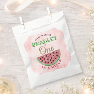 Sachets En Papier One In A Melon 1er Anniversaire
