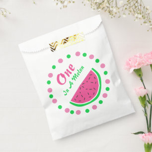 Sachets En Papier One In A Melon 1er Anniversaire