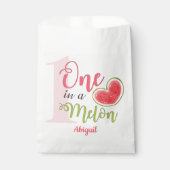 Sachets En Papier One In A Melon 1st Birthday Girl (Devant)