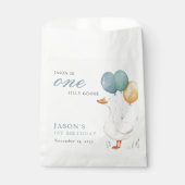 Sachets En Papier One Silly Goose Boy 1st Birthday Party (Devant)