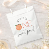Sachets En Papier One Sweet Peach 1er anniversaire (Coupé)