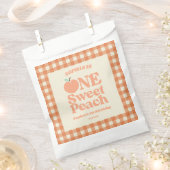 Sachets En Papier One Sweet Peach Orange Première fête d'anniversair (Coupé)