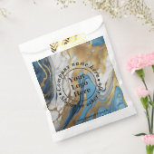 Sachets En Papier Or bleu et marbre blanc (Scellé)