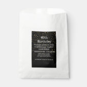Sachets En Papier Or simple Noir 60e anniversaire (Devant)