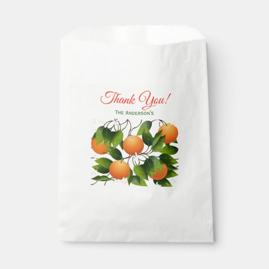 Sachets En Papier Orange, agrumes doux | MERCI (Devant)