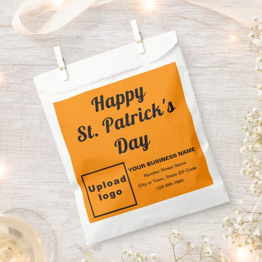 Sachets En Papier Orange Business Brand, St. Patrick's Day, (Coupé)