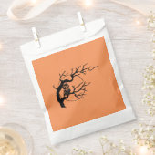Sachets En Papier Orange & Chouette noire Halloween Party Favoriser  (Coupé)