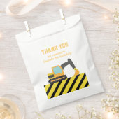 Sachets En Papier Orange Excavator Construction Enfants Fête Anniver (Coupé)