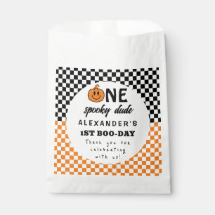 Sachets En Papier Orange One Spooky Dude Halloween 1er Anniversaire