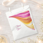 Sachets En Papier Orange rose Mariage moderne Jaune- (Coupé)