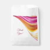 Sachets En Papier Orange rose Mariage moderne Jaune- (Devant)