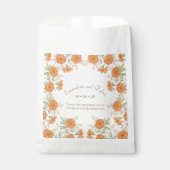 Sachets En Papier Orange Rose Wedding (Devant)