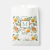 Sachets En Papier Oranges & Cannelle Joyeux Noël Monogramme (Devant)