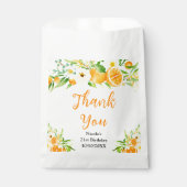 Sachets En Papier Oranges Citrus Birthday Thank You (Devant)