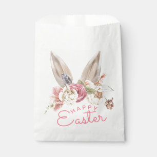 Sachets En Papier Oreilles de lapin floral Bonne Pâques