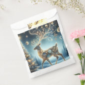 Sachets En Papier Ornements de Noël Renne Doré Ciel Bleu (Scellé)