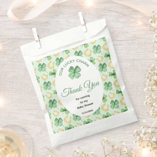 Sachets En Papier Our Lucky Charm St Patrick's Baby Shower (Coupé)