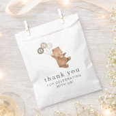 Sachets En Papier Ours avec 3 ballons Brown (Coupé)
