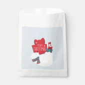 Sachets En Papier Ours blanc et présente Noël (Devant)