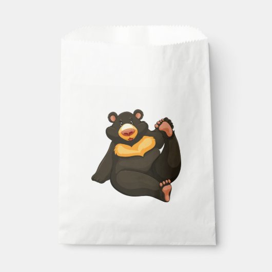 Sachets En Papier Ours de la jungle (Devant)