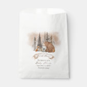 Sachets En Papier Ours des bois |Animaux Baby shower Bearly Wait Boy (Devant)