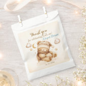 Sachets En Papier Ours en Teddy Balloon beige Anniversaire (Coupé)