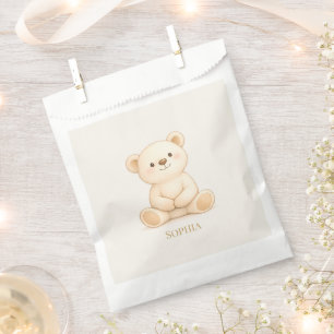 Sachets En Papier Ourson Mignon Baby Shower Personnalisé