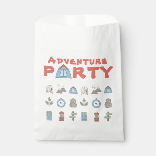 Sachets En Papier Outdoor Adventure Camping Randonnée's Party (Devant)