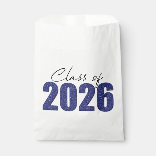 Sachets En Papier Paillettes Bleu Marine Promotion 2026 (Devant)
