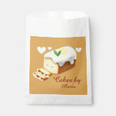 Sachets En Papier Pain De Gâteau Au Citron Avec Glace (Devant)