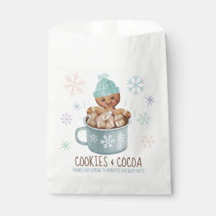 Sachets En Papier Pain d'épices Cookies et cacao Winter Boy Annivers