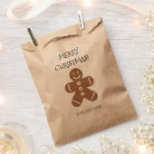 Sachets En Papier Pain d'épices personnalisées homme fête de Noël sa (Coupé)