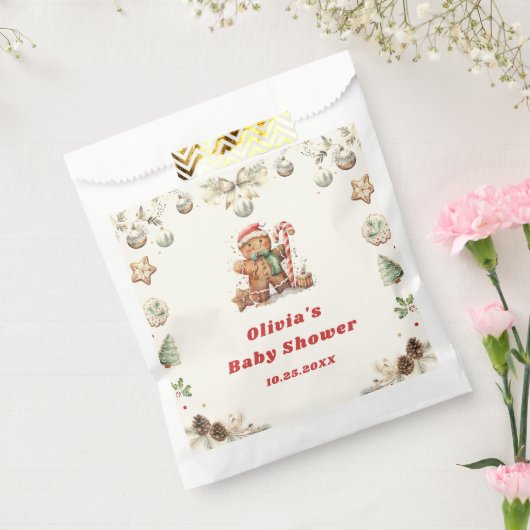 Sachets En Papier Pain d'hiver Noël Père Noël Baby shower (Scellé)