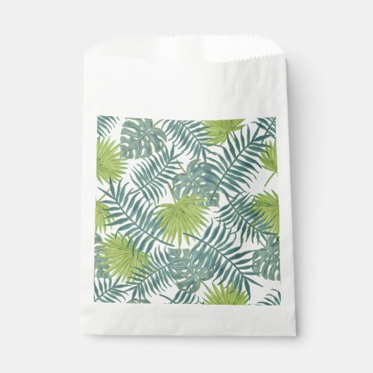 Sachets En Papier Palm Tree Fronds Peinture hawaïenne (Devant)