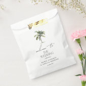 Sachets En Papier Palm Tree minimal Plage tropicale Mariage Bienvenu (Scellé)