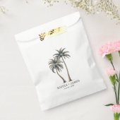 Sachets En Papier Palmier tropical Mariage côtier rustique (Scellé)