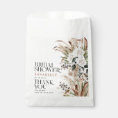 Sachets En Papier Pampas de douche nuptiale fête moderne boho (Devant)