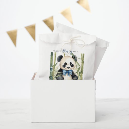 Sachets En Papier Panda Bear Merci Beary beaucoup Baby shower garçon (Fête)