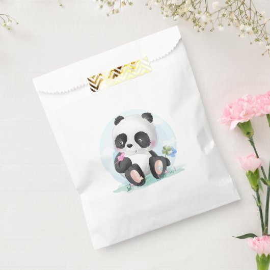 Sachets En Papier Panda bébé aquarelle (Scellé)