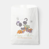 Sachets En Papier Panda & Eyeball Bouquet Halloween heureux (Devant)
