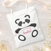 Sachets En Papier Panda Rose Bear fête d'anniversaire (Coupé)