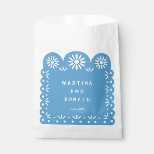 SACHETS EN PAPIER PAPEL PICADO MEXICAIN BLEU