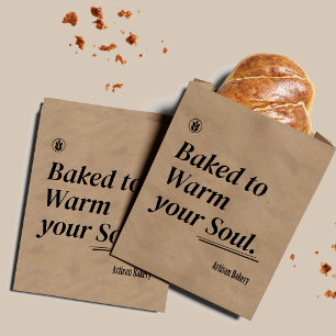 Sachets En Papier Papier à pain à pâte feuilletée minimaliste