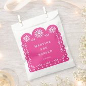 SACHETS EN PAPIER PAPIER DÉCOUPÉ MEXICAIN ROSE (Coupé)