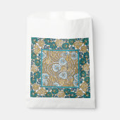 Sachets En Papier papier peint bleu art nouveau cyclamen (Devant)
