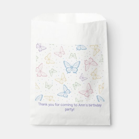 Sachets En Papier Papillon (Devant)